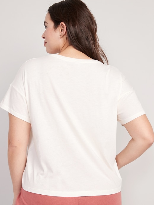 Image number 6 showing, Sunday Sleep Cropped Lounge T-Shirt