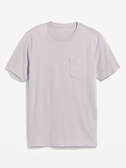 Soft-Washed Chest-Pocket Crew-Neck T-Shirt