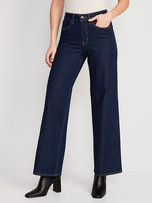 Image number 1 showing, High-Waisted Wow Wide-Leg Jeans for Women