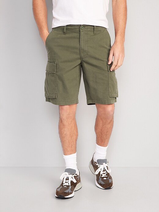 Relaxed Lived In Cargo Shorts For Men 10 Inch Inseam Old Navy