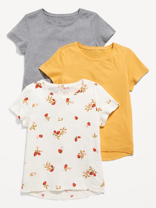 View large product image 1 of 1. Softest Printed T-Shirt 3-Pack for Girls
