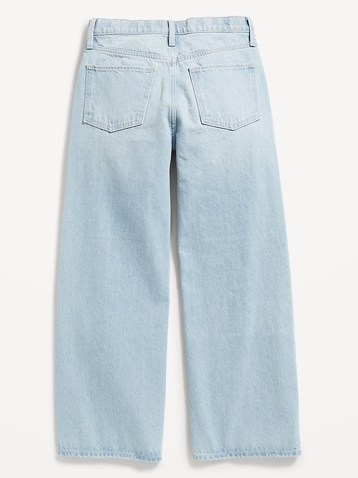 High-Waisted Baggy Wide-Leg Jeans for Girls | Old Navy