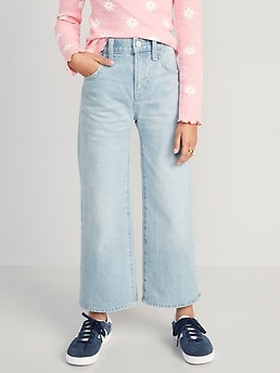 High-Waisted Baggy Wide-Leg Jeans for Girls | Old Navy
