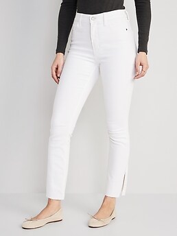 Old navy high 2024 rise white jeans