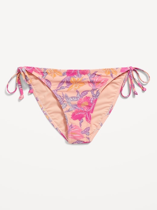 Dndkilg Womens Floral Menstrual Leakproof Swimwear High Cut Period Bathing  Suit Bottoms Cheeky Panties Low Rise Bikini Bottoms Pink S 