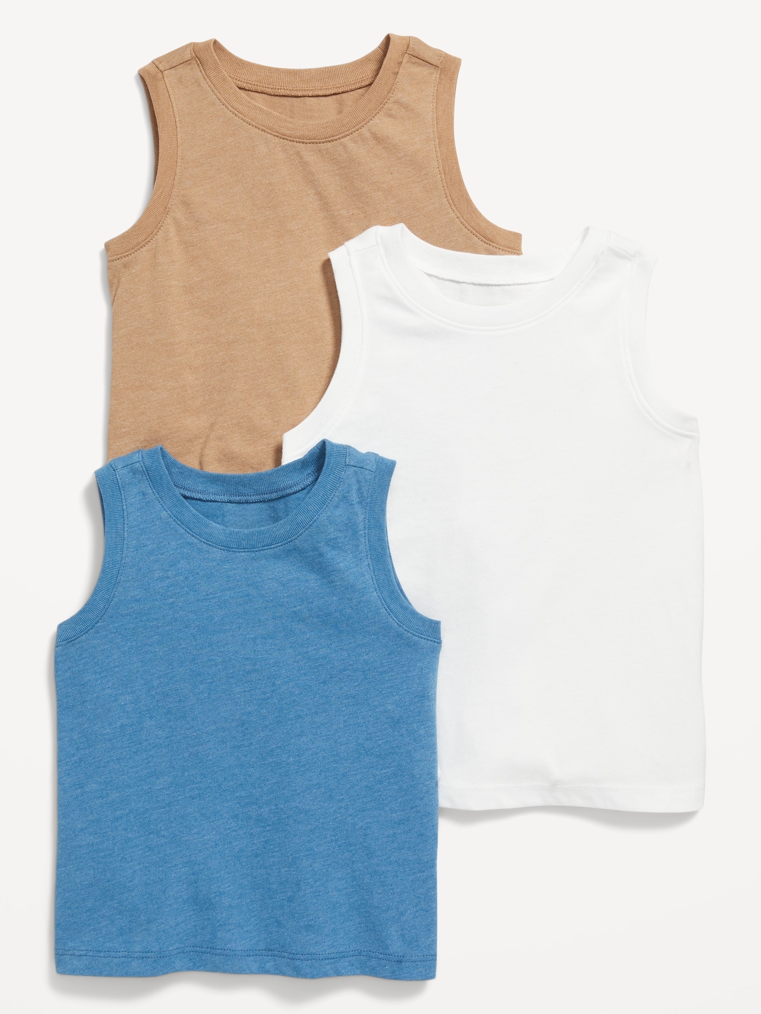 Old Navy 3-Pack Tank Top for Toddler Boys white. 1