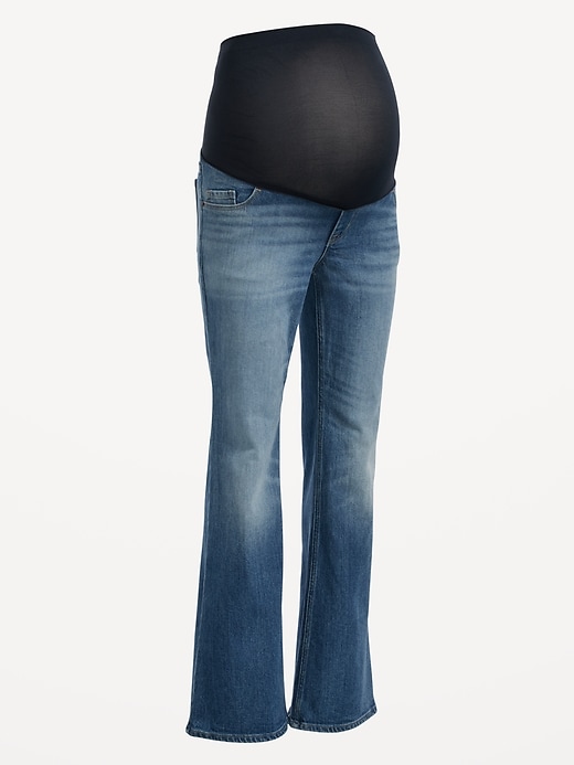 Image number 8 showing, Maternity Full Panel Flare Jeans