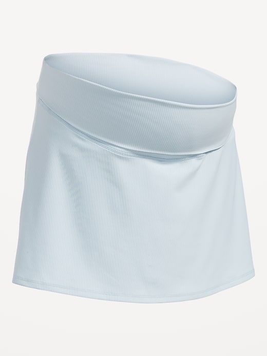 View large product image 2 of 2. Maternity Rollover-Waist PowerSoft Skort