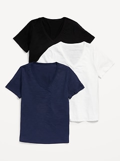 EveryWear Striped Slub-Knit T-Shirt 3-Pack