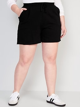 High-Waisted Lounge Sweat Shorts for Women -- 5-inch inseam