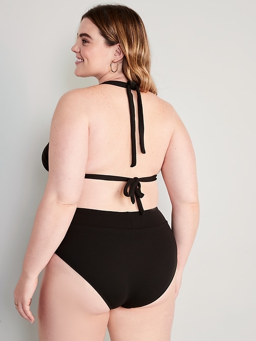 Image number 8 showing, High-Waisted Pucker Classic Bikini Swim Bottoms