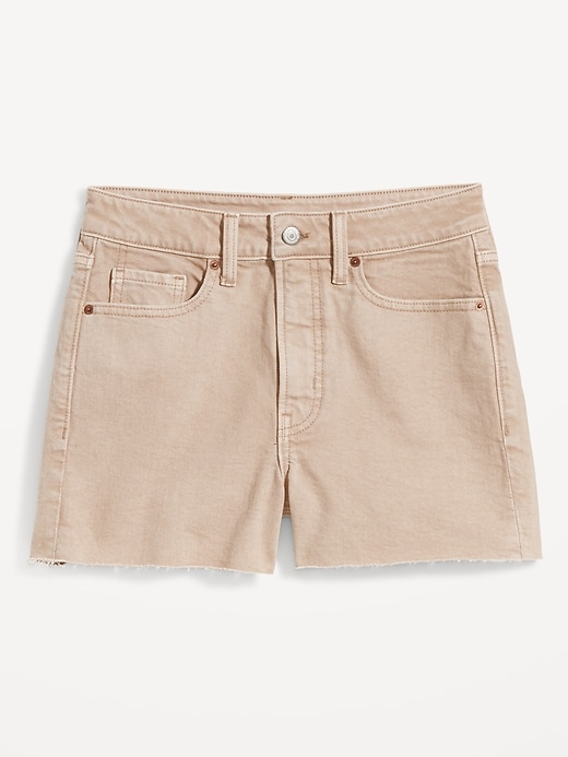 Image number 4 showing, High-Waisted OG Straight Jean Cut-Off Shorts -- 3-inch inseam