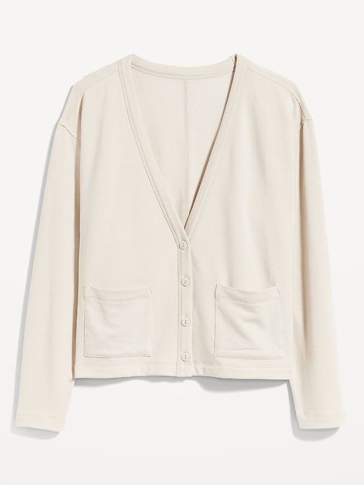 Image number 4 showing, Oversized Fleece Button-Down Cardigan Robe