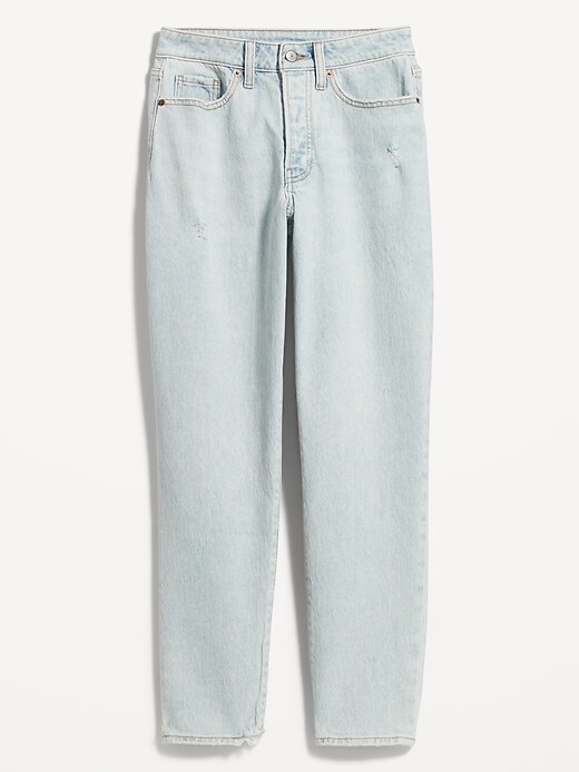 Image number 4 showing, Curvy High-Waisted Button-Fly OG Straight Ankle Jeans