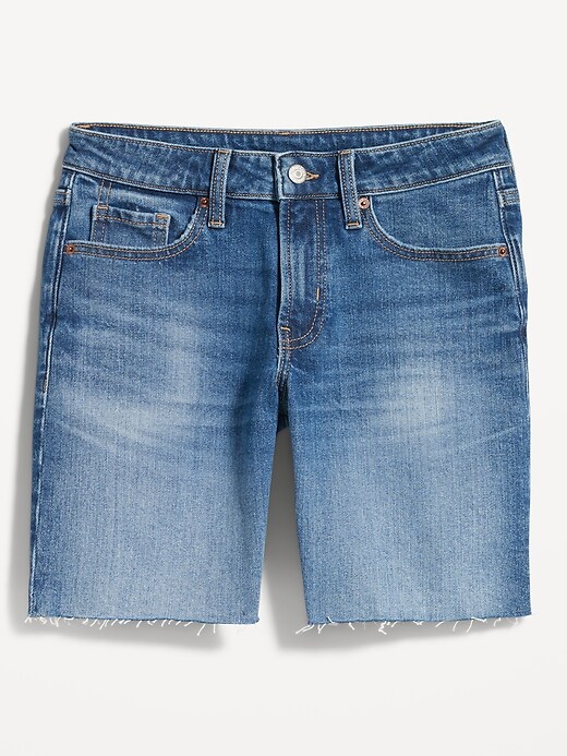 Image number 4 showing, Mid-Rise OG Loose Jean Cut-Off Shorts -- 7-inch inseam