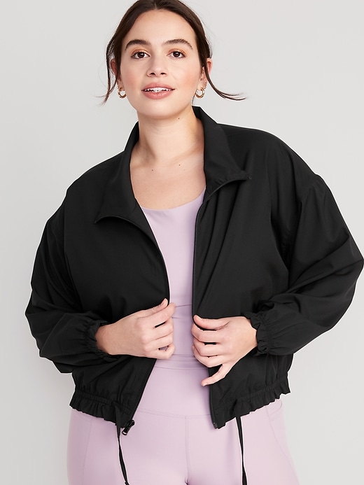 Image number 5 showing, StretchTech Packable Ruffle-Trim Jacket