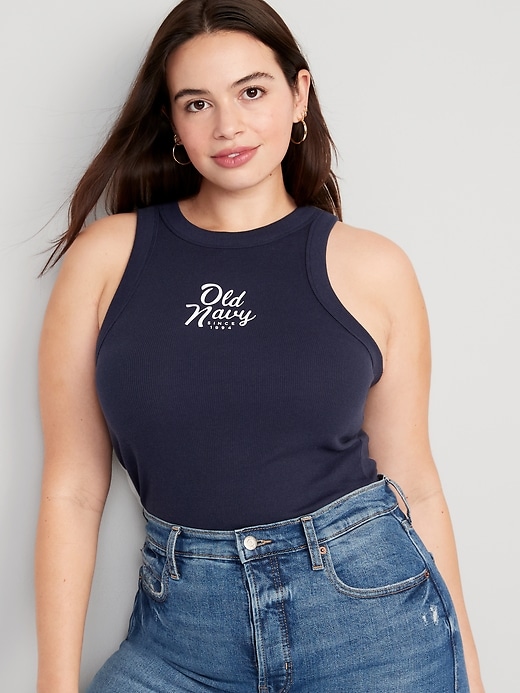 Image number 5 showing, Logo Graphic Crop Tank Top