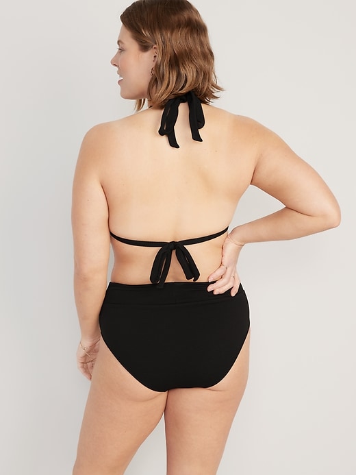 Image number 6 showing, High-Waisted Pucker Classic Bikini Swim Bottoms