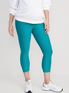 Maternity Full Panel PowerSoft Crop Leggings