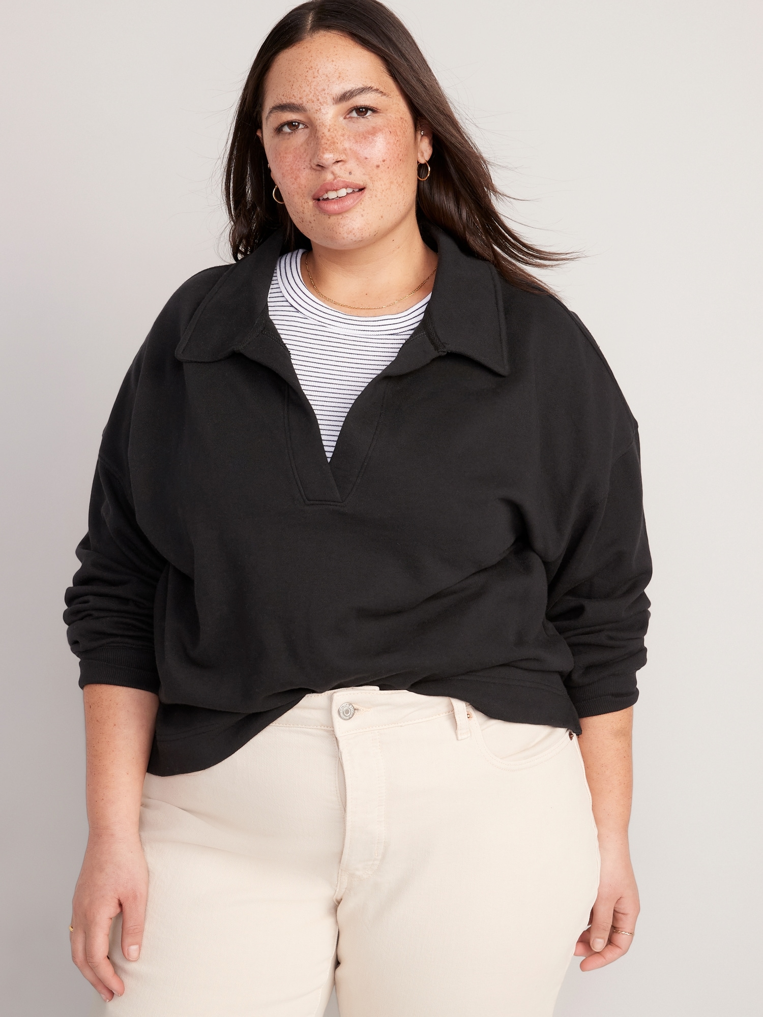 Plus size 2025 slouchy sweatshirt