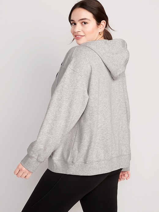 Image number 6 showing, Slouchy Fleece Full-Zip Hoodie for Women