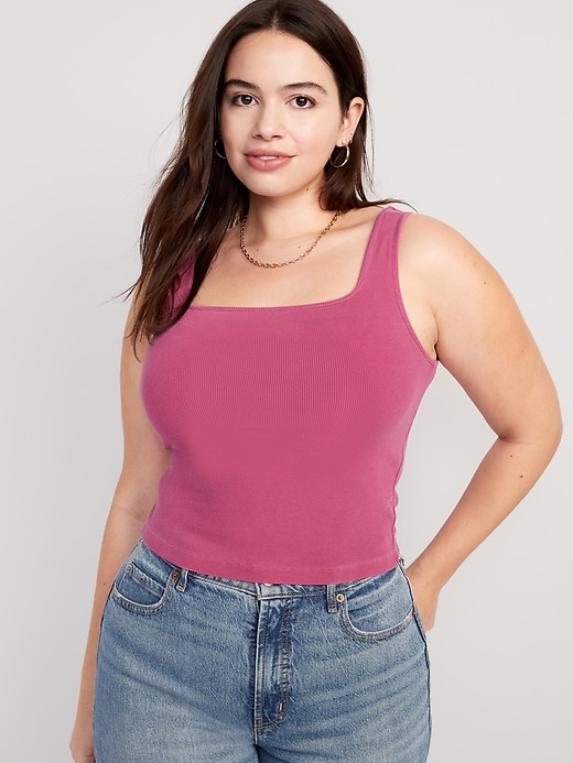 Image number 5 showing, Crop Rib-Knit Tank Top