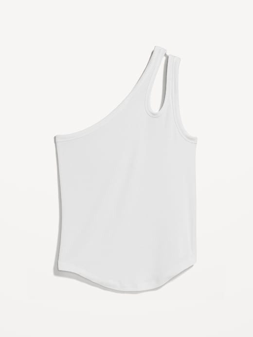 Image number 4 showing, UltraLite All-Day One-Shoulder Cutout Tank Top