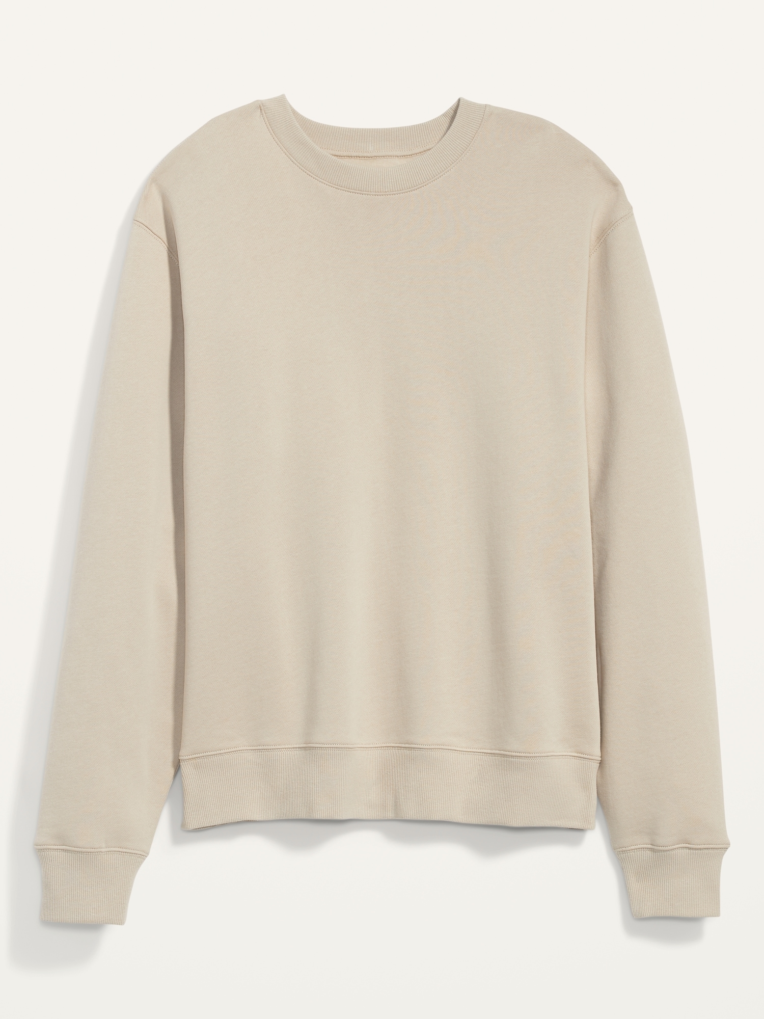 Old Navy Oversized Crew-Neck Sweatshirt for Men beige. 1