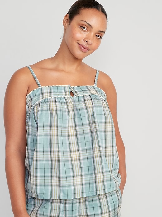 Image number 5 showing, Striped Smocked Pajama Cami Swing Top