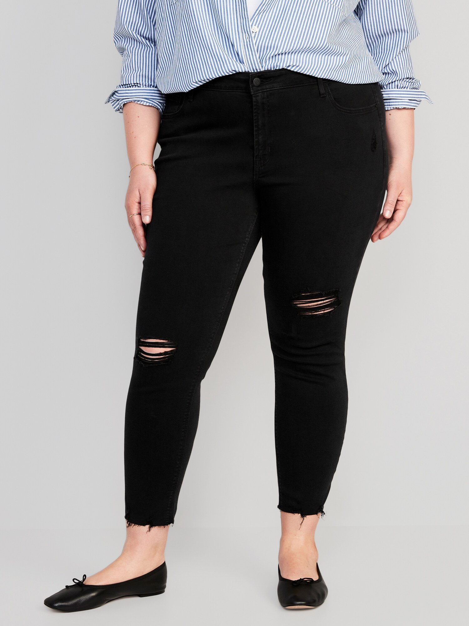 Old navy store raw edge jeans