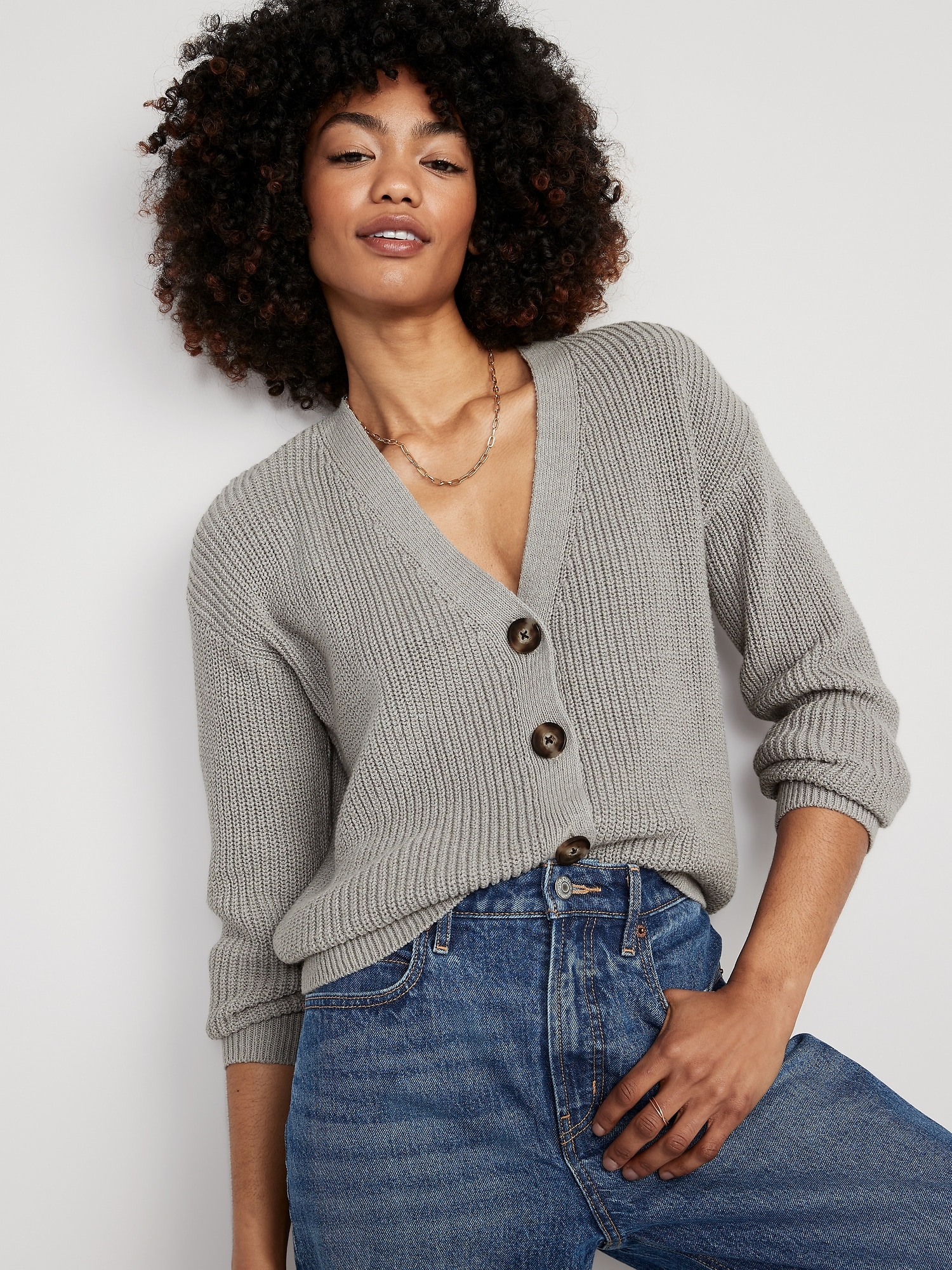 Lightweight Shaker-Stitch Cardigan Sweater for Women | Old Navy