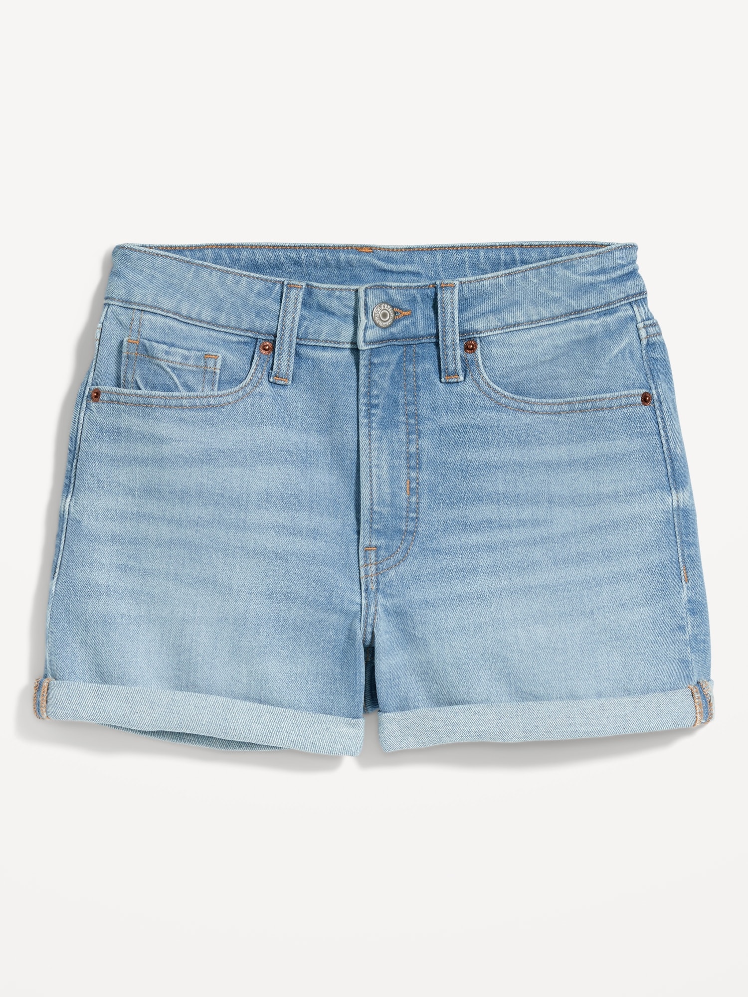 Vintage, Shorts, Vintage Y2k Old Navy Jean Shorts Mid Rise Booty Shorts  Medium Wash Blue 24