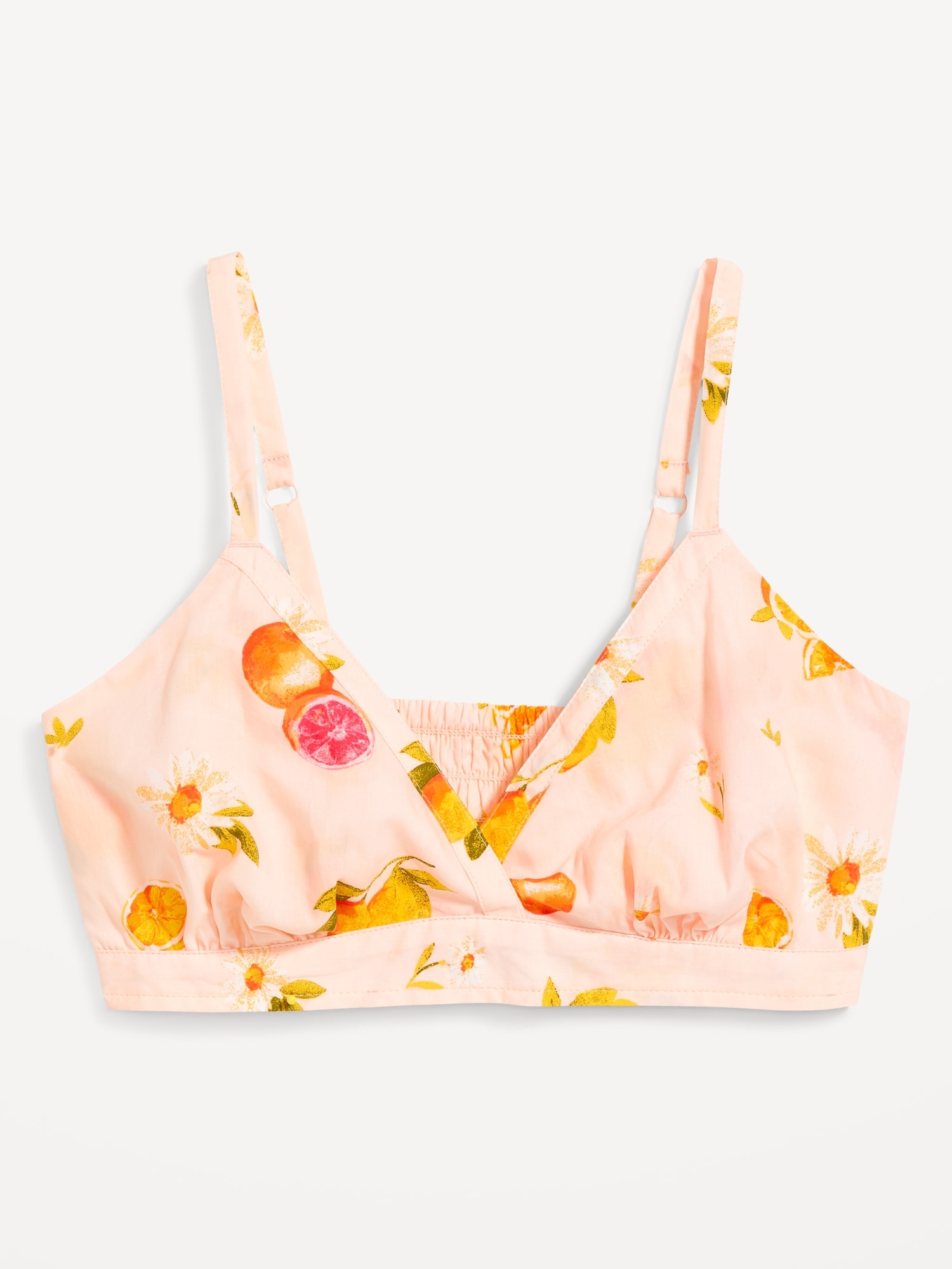 Mustard Floral Print Bralette