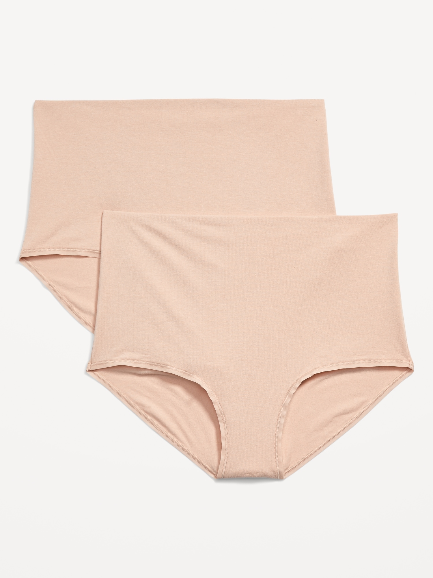 Old Navy Maternity 2-Pack Rollover-Waist Brief Underwear beige. 1