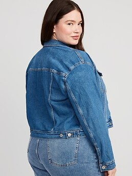 Old navy denim sale jacket plus size