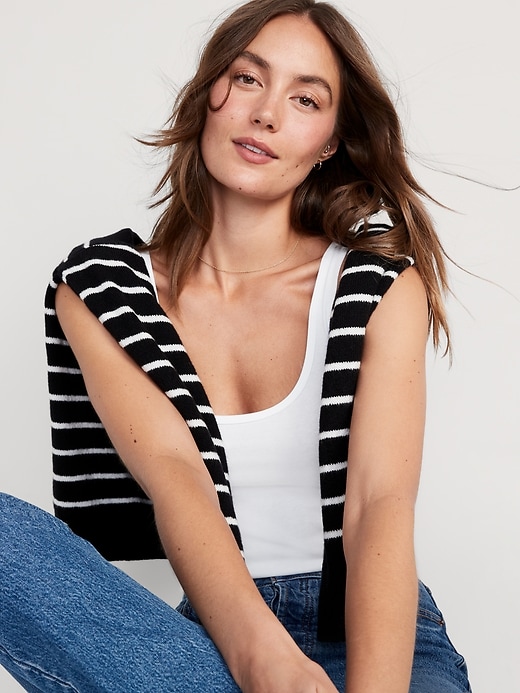 Image number 3 showing, First-Layer Rib-Knit Tank Top