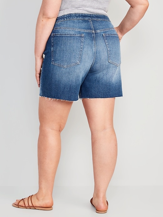 Image number 8 showing, Mid-Rise OG Loose Jean Cut-Off Shorts -- 7-inch inseam