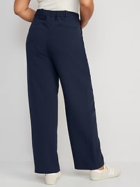 Extra High-Waisted Taylor Wide-Leg Trouser Suit Pants