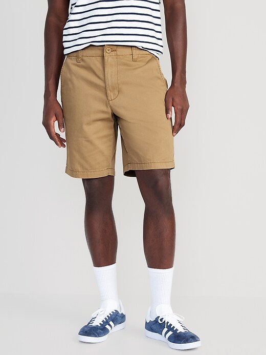 Mens khaki shorts 9 inch inseam hotsell