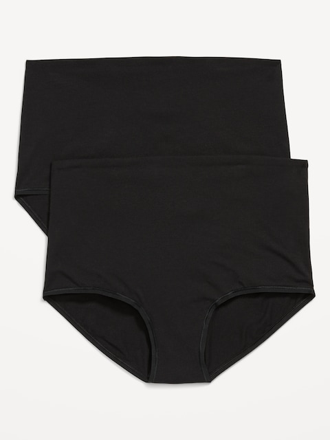 Maternity 2-Pack Rollover-Waist Brief Underwear