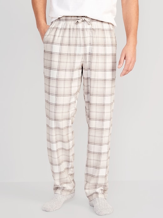 View large product image 1 of 1. Double-Brushed Flannel Pajama Pants