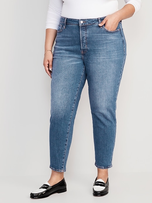 Image number 7 showing, High-Waisted Button-Fly OG Straight Ankle Jeans