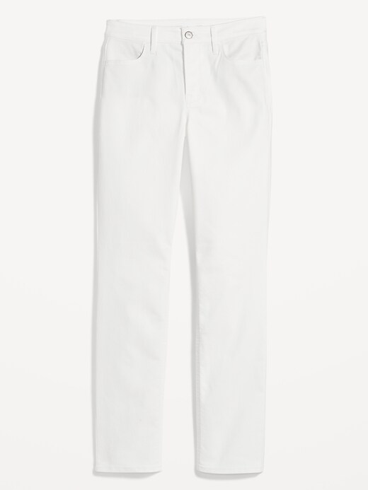 Image number 4 showing, High-Waisted Wow Straight White Jeans