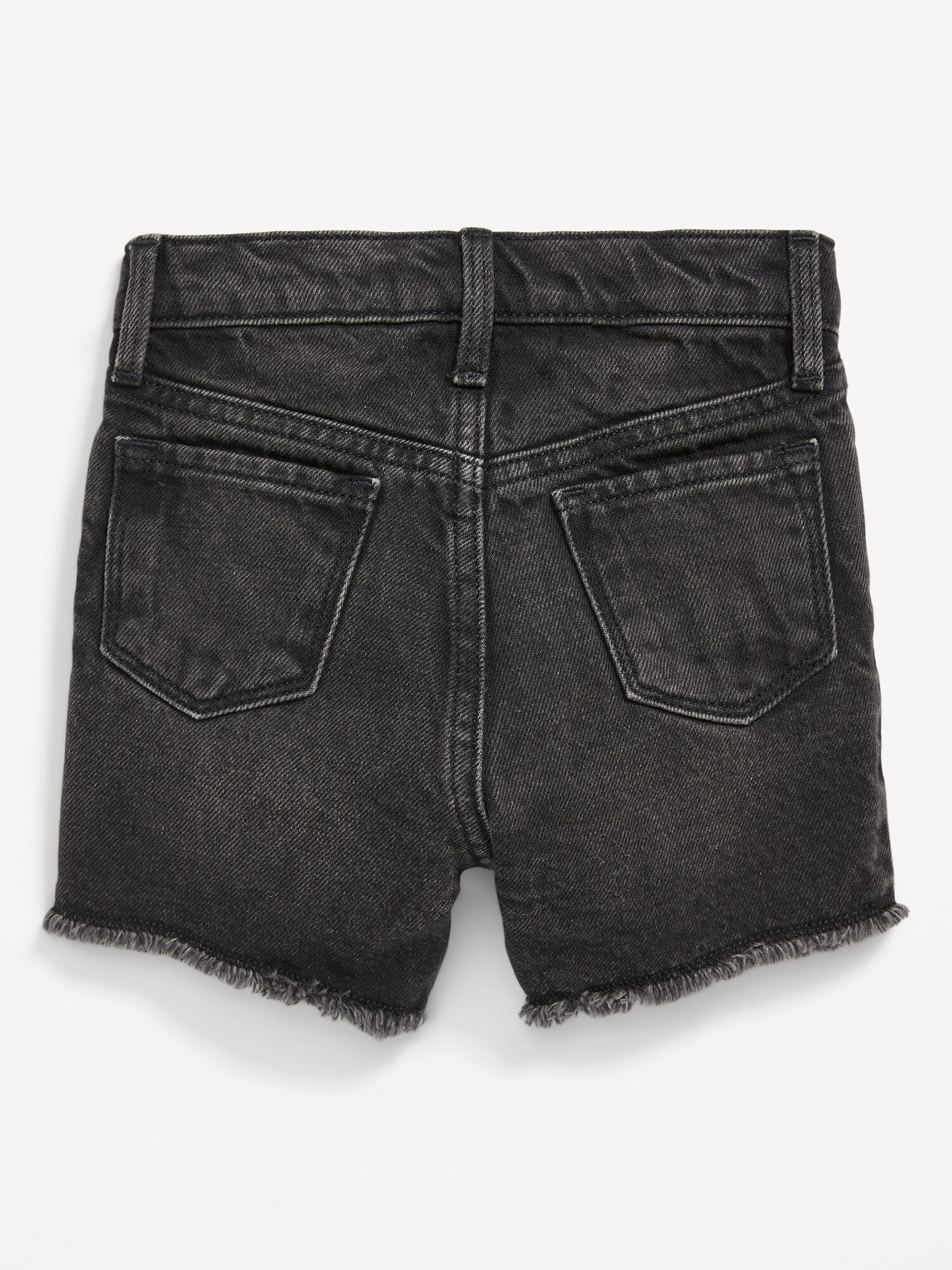 HighWaisted FrayedHem Jean Shorts for Toddler Girls Old Navy