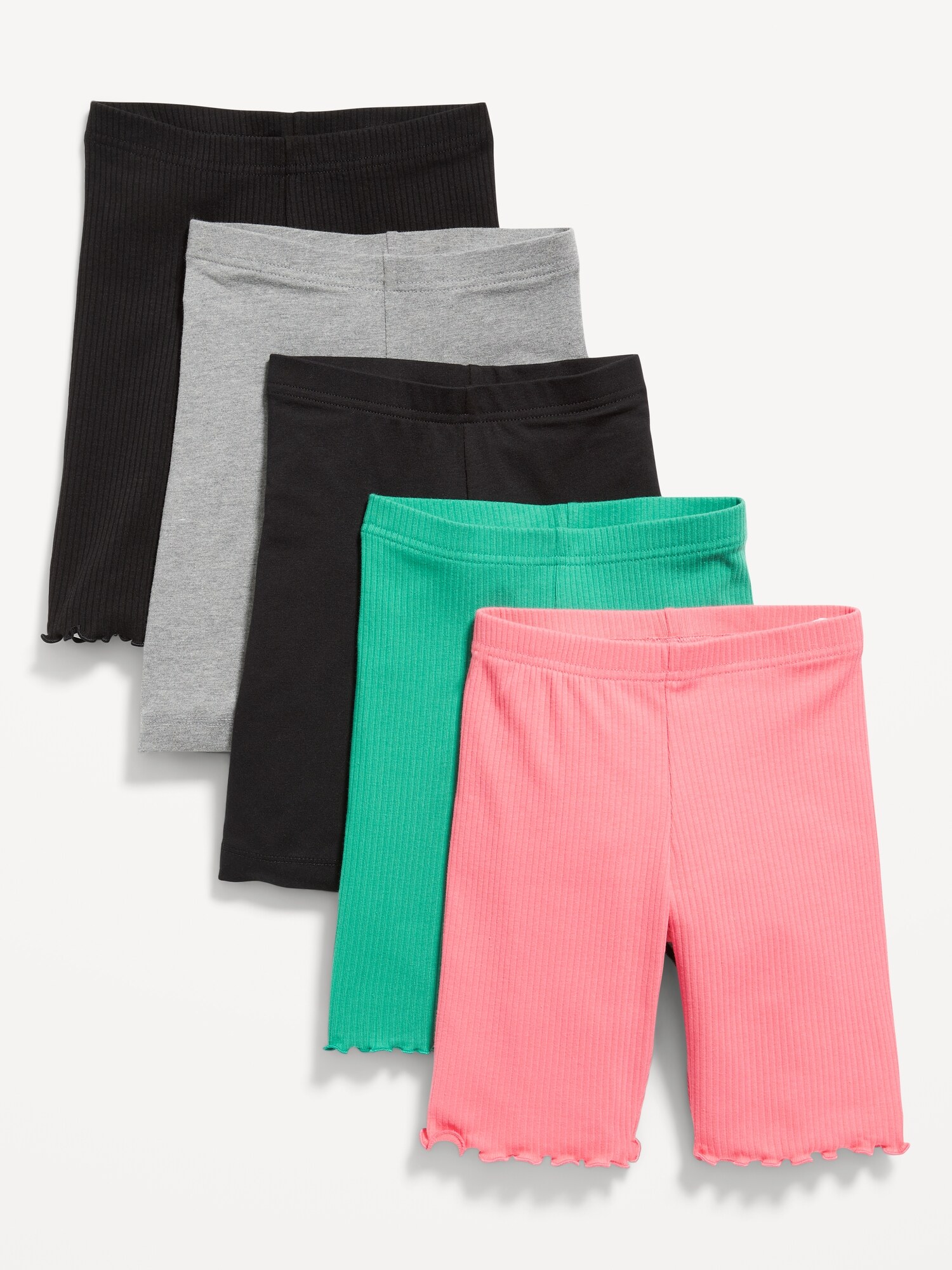 Long Biker Shorts Variety 5 Pack for Girls Old Navy