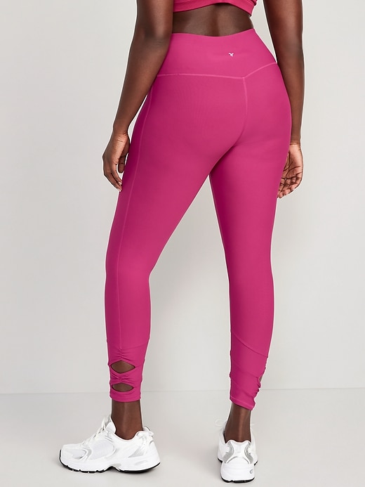 Image number 4 showing, High-Waisted PowerSoft 7/8 Cutout Leggings