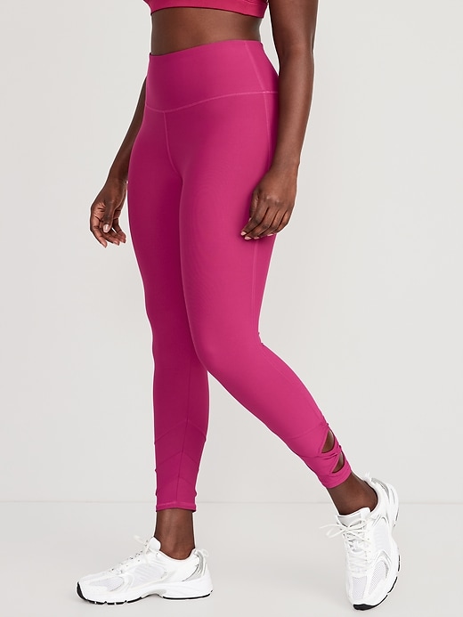 Image number 3 showing, High-Waisted PowerSoft 7/8 Cutout Leggings