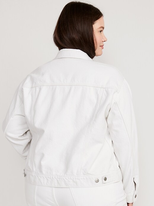 Image number 8 showing, Classic White Jean Jacket