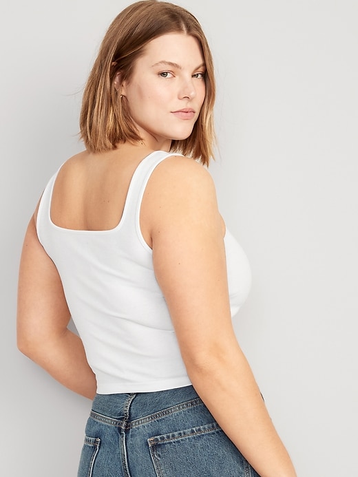 Image number 6 showing, Ultra-Crop Rib-Knit Tank Top