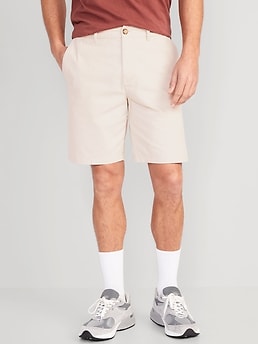 Slim Built-In Flex Rotation Chino Shorts -- 9-inch inseam